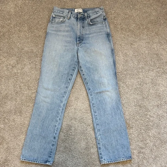 AGOLDE Light Wash STRAIGHT Denim Jeans - Picture 1 of 7